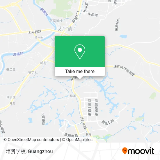 培贤学校 map