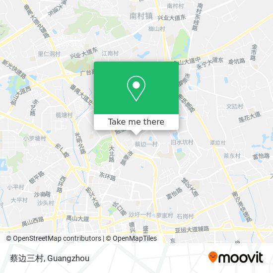 蔡边三村 map
