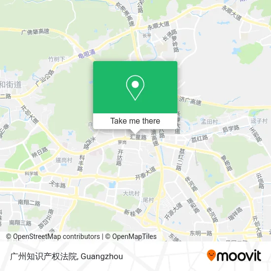 广州知识产权法院 map