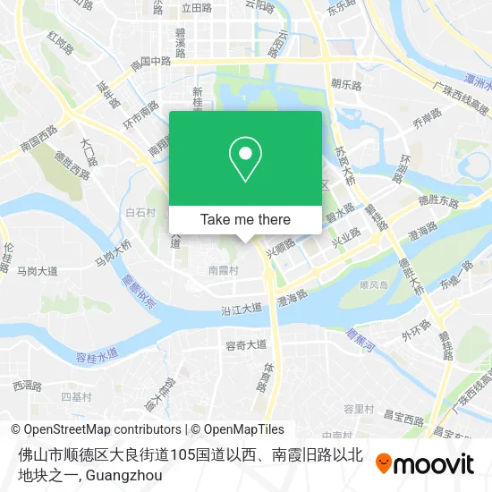 佛山市顺德区大良街道105国道以西、南霞旧路以北地块之一 map