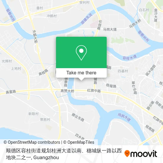 顺德区容桂街道规划桂洲大道以南、穗城纵一路以西地块二之一 map