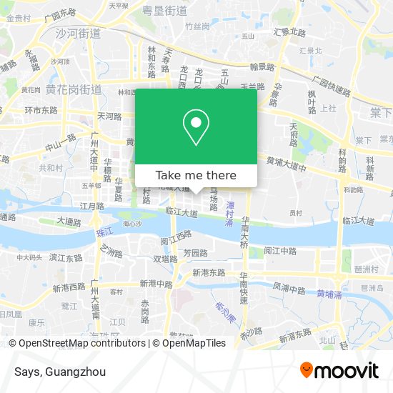 Says map