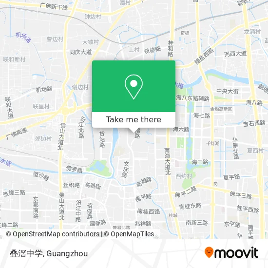 叠滘中学 map