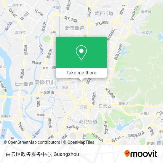 白云区政务服务中心 map