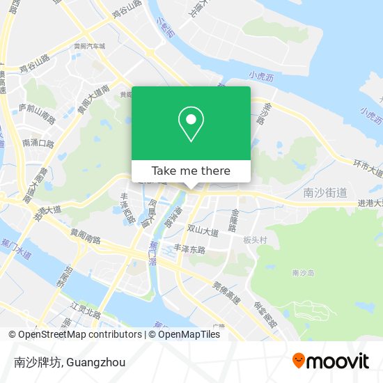 南沙牌坊 map