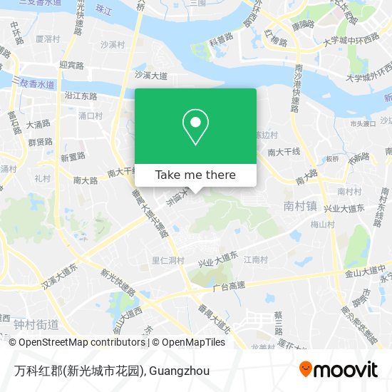 万科红郡(新光城市花园) map