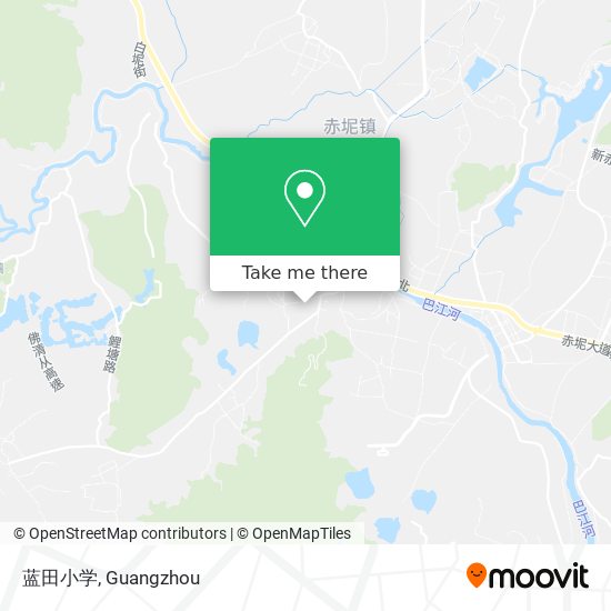 蓝田小学 map