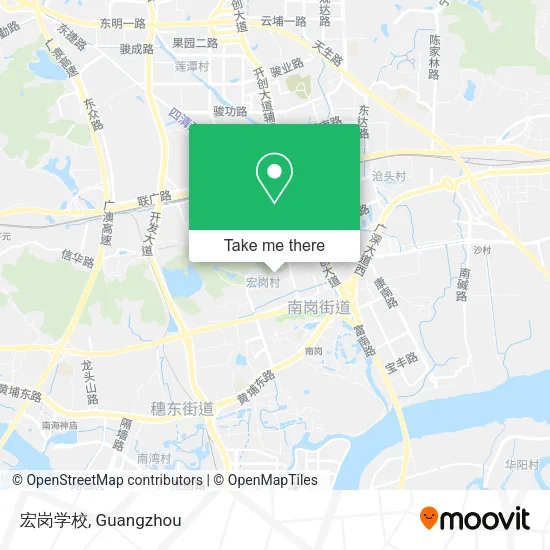 宏岗学校 map