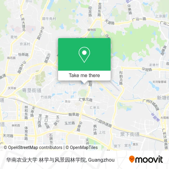 华南农业大学 林学与风景园林学院 map