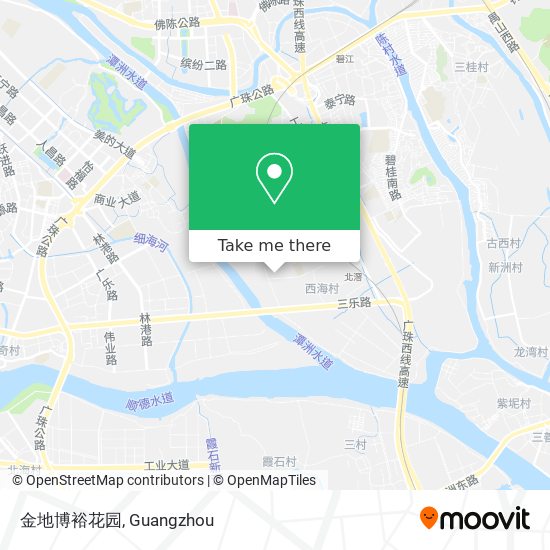 金地博裕花园 map
