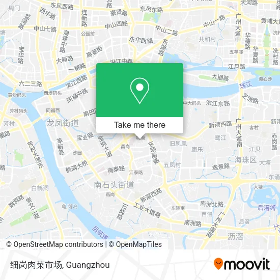 细岗肉菜市场 map