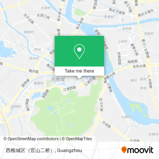 西樵城区（官山二桥） map