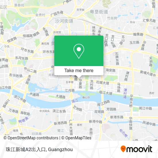 珠江新城A2出入口 map