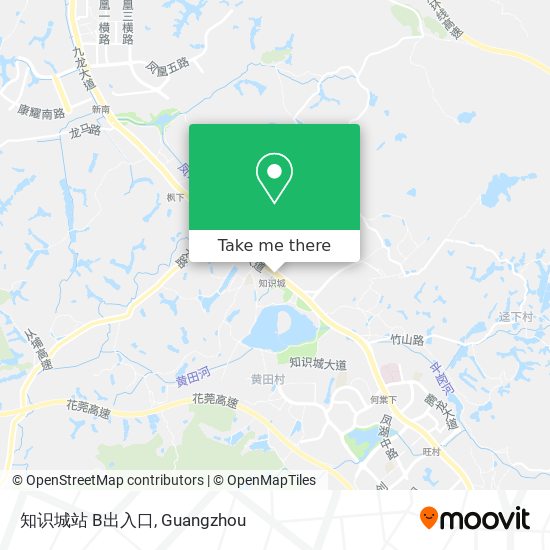 知识城站 B出入口 map