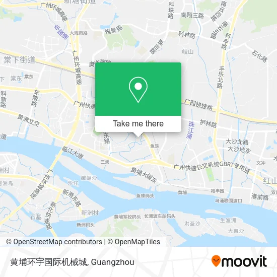 黄埔环宇国际机械城 map