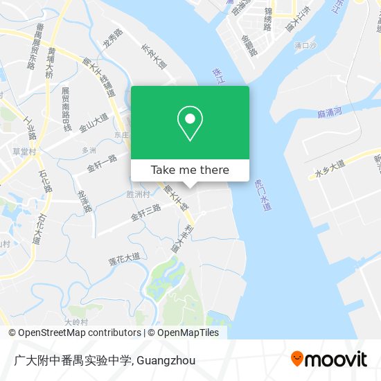 广大附中番禺实验中学 map