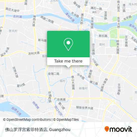 佛山罗浮宫索菲特酒店 map