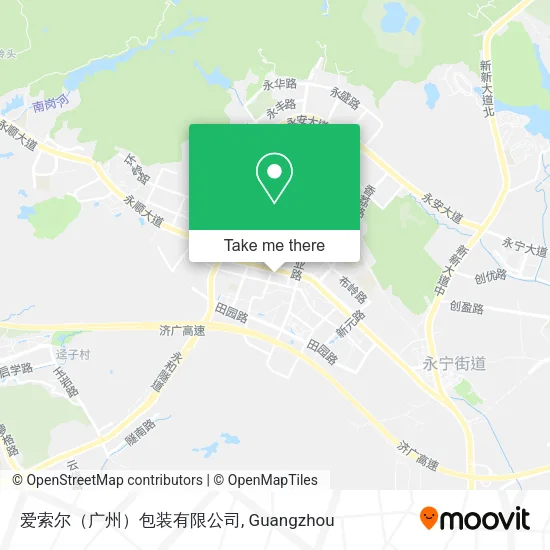 爱索尔（广州）包装有限公司 map