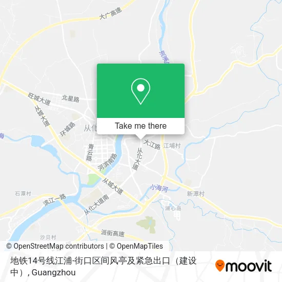 地铁14号线江浦-街口区间风亭及紧急出口（建设中） map