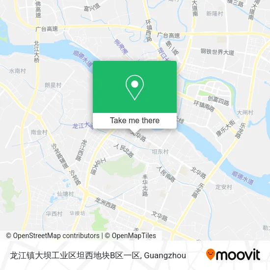 龙江镇大坝工业区坦西地块B区一区 map