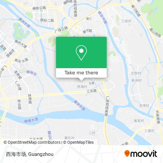 西海市场 map