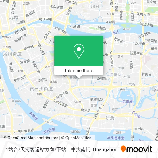 1站台/天河客运站方向/下站：中大南门 map