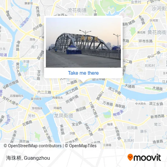 海珠桥 map
