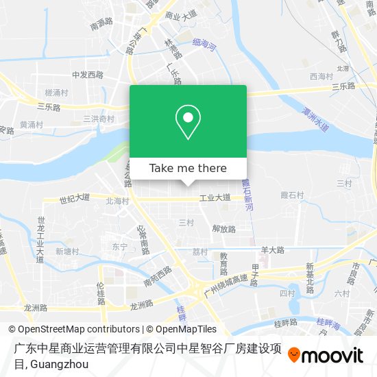 广东中星商业运营管理有限公司中星智谷厂房建设项目 map