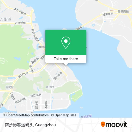 南沙港客运码头 map