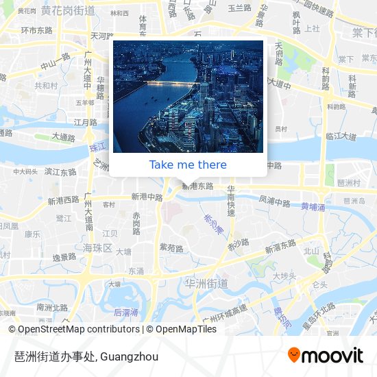 琶洲街道办事处 map