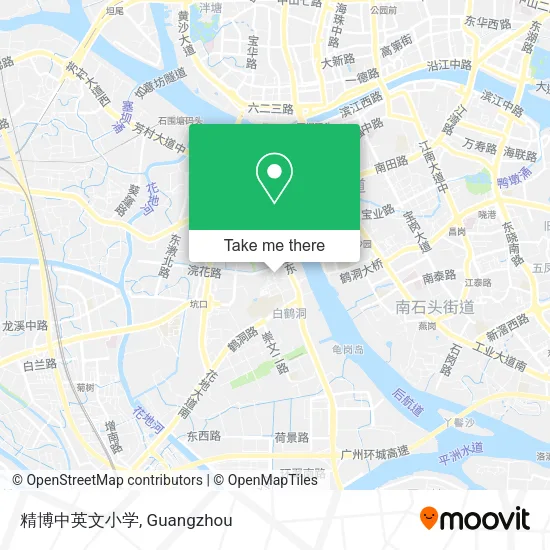 精博中英文小学 map