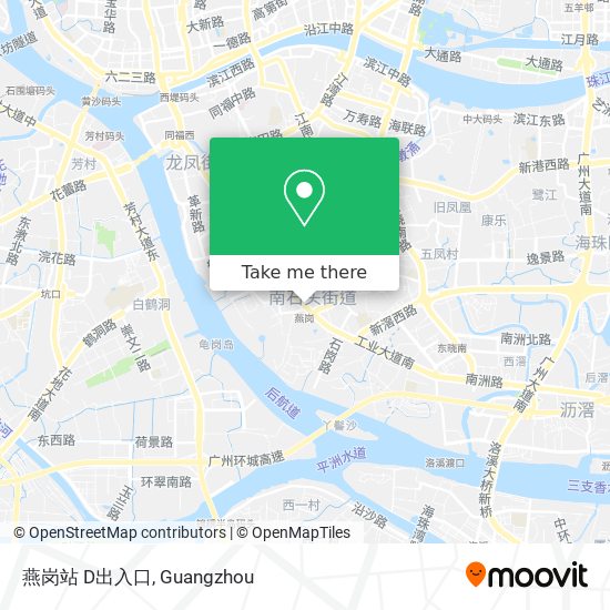 燕岗站 D出入口 map