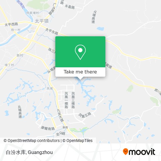 白汾水库 map