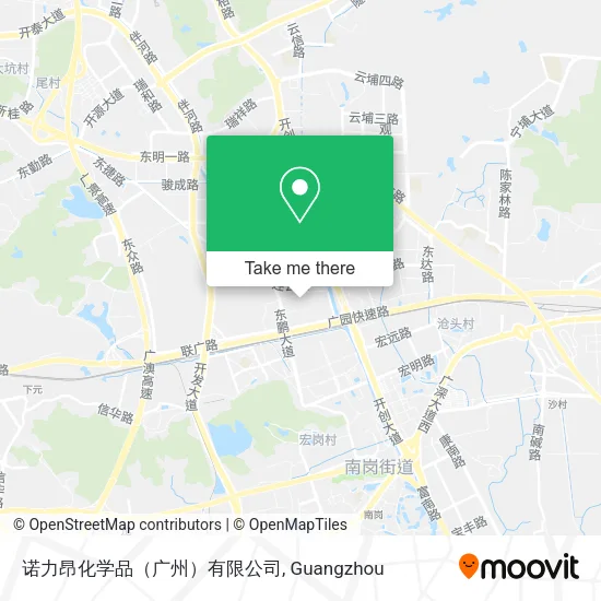 诺力昂化学品（广州）有限公司 map