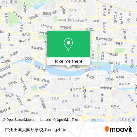 广州美国人国际学校 map