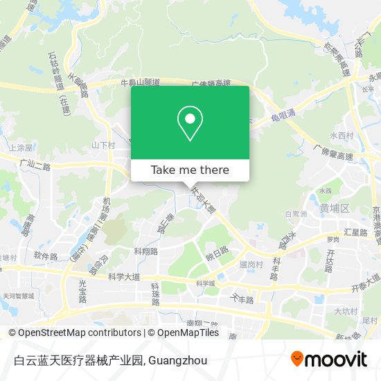 白云蓝天医疗器械产业园 map