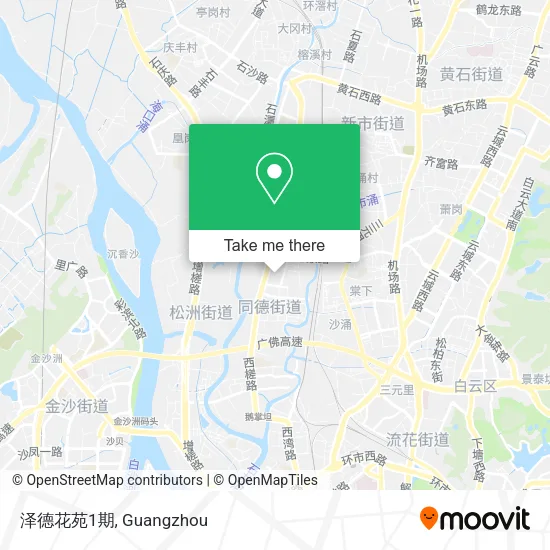 泽德花苑1期 map