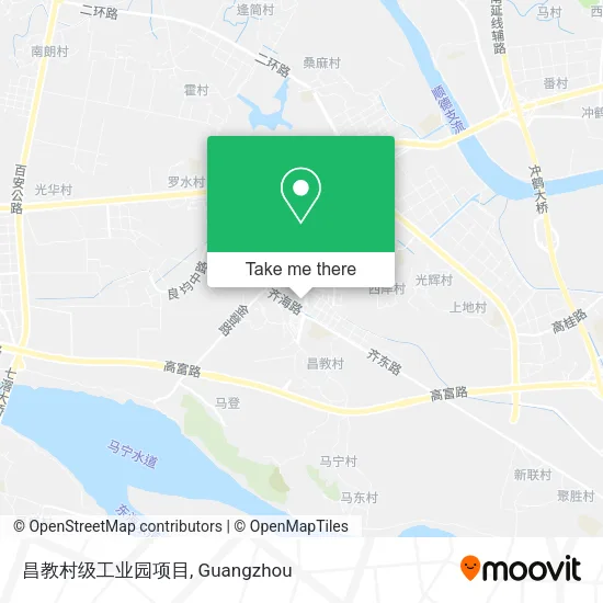 昌教村级工业园项目 map