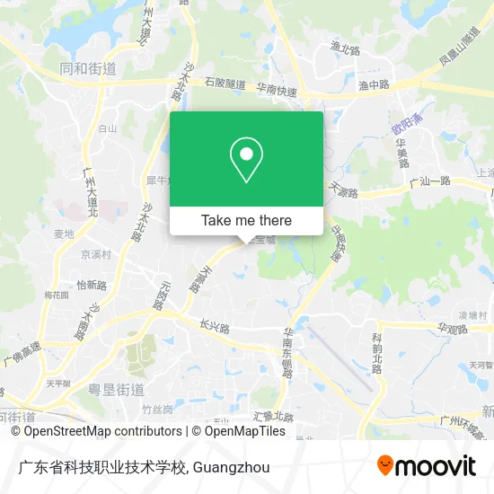 广东省科技职业技术学校 map