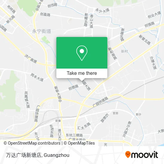 万达广场新塘店 map