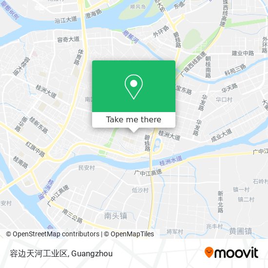 容边天河工业区 map