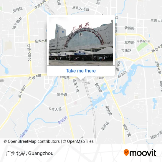 广州北站 map