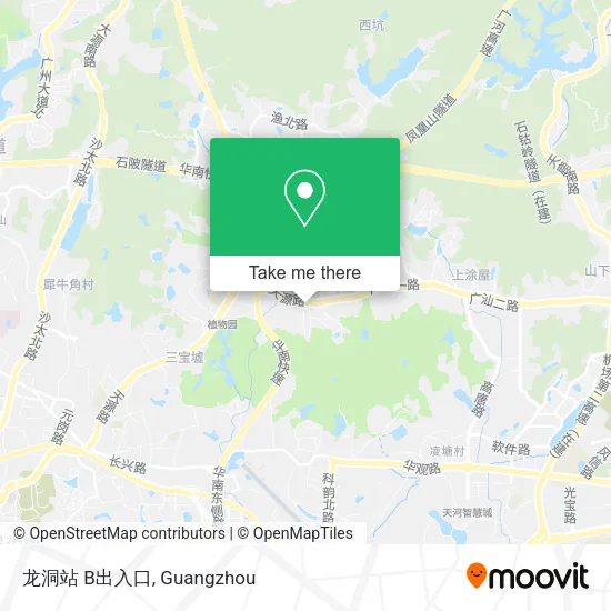 龙洞站 B出入口 map