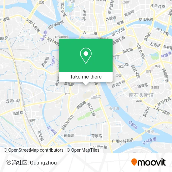 沙涌社区 map