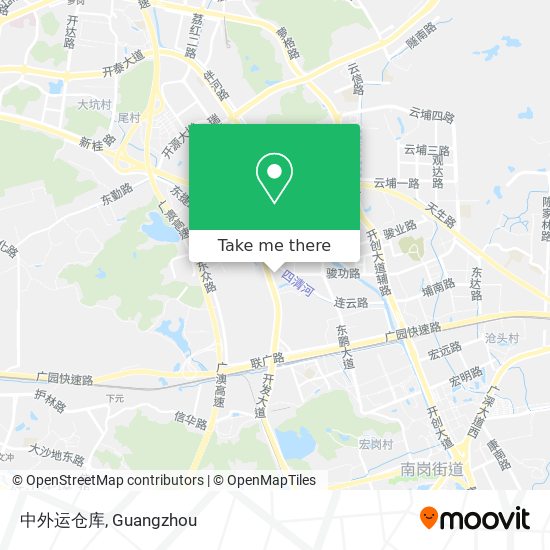 中外运仓库 map