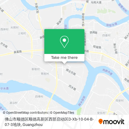 佛山市顺德区顺德高新区西部启动区D-Xb-10-04-B-07-3地块 map
