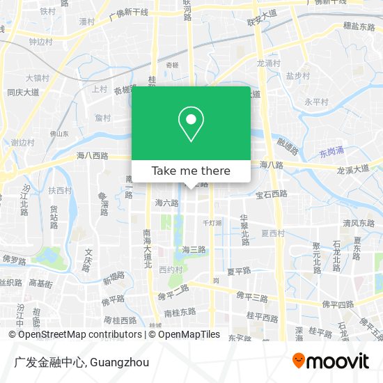广发金融中心 map
