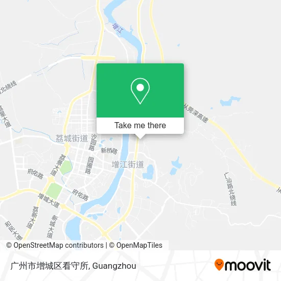 广州市增城区看守所 map