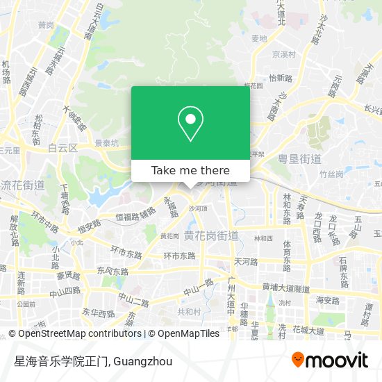 星海音乐学院正门 map