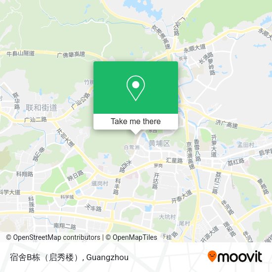 宿舍B栋（启秀楼） map